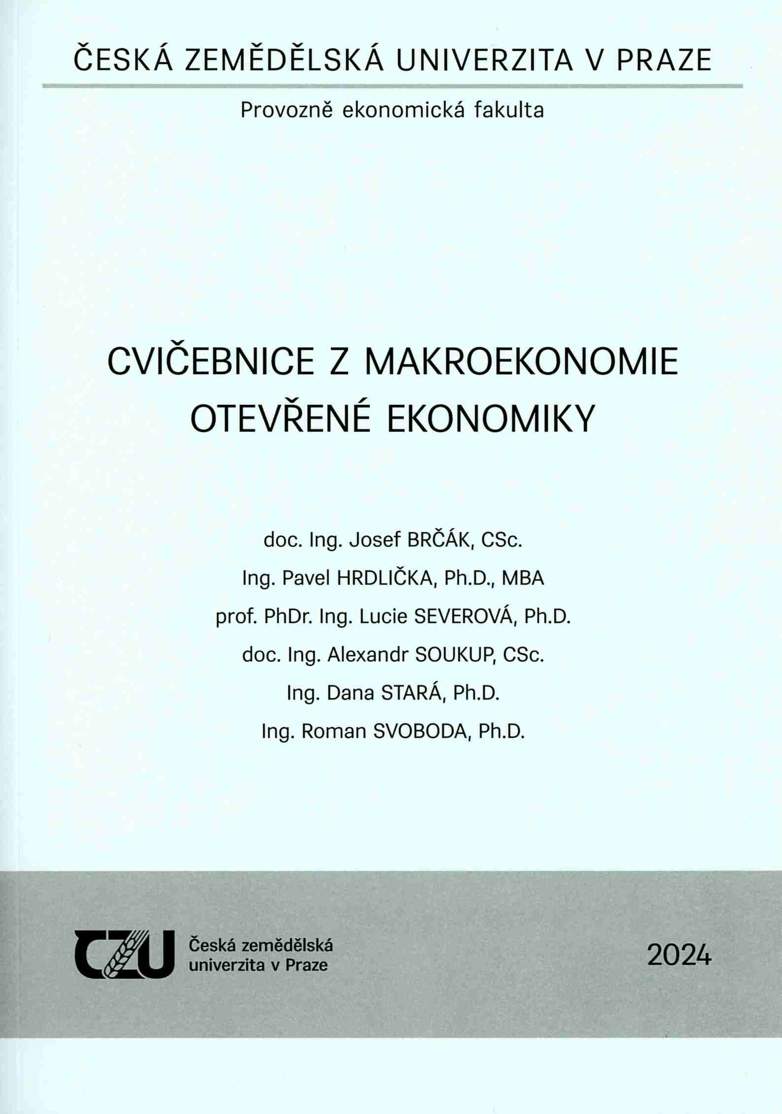 Cvičebnice z makroekonomie otevřené ekonomiky, 325