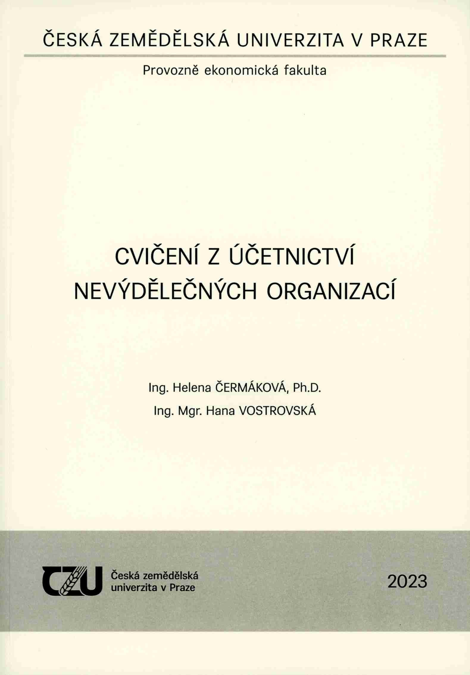 Cvičení z účetnictví nevýdělečných organizací, 115