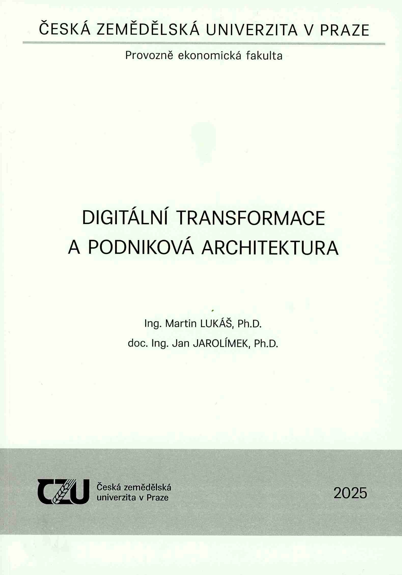 Digitální transformace a podniková architektura, 373