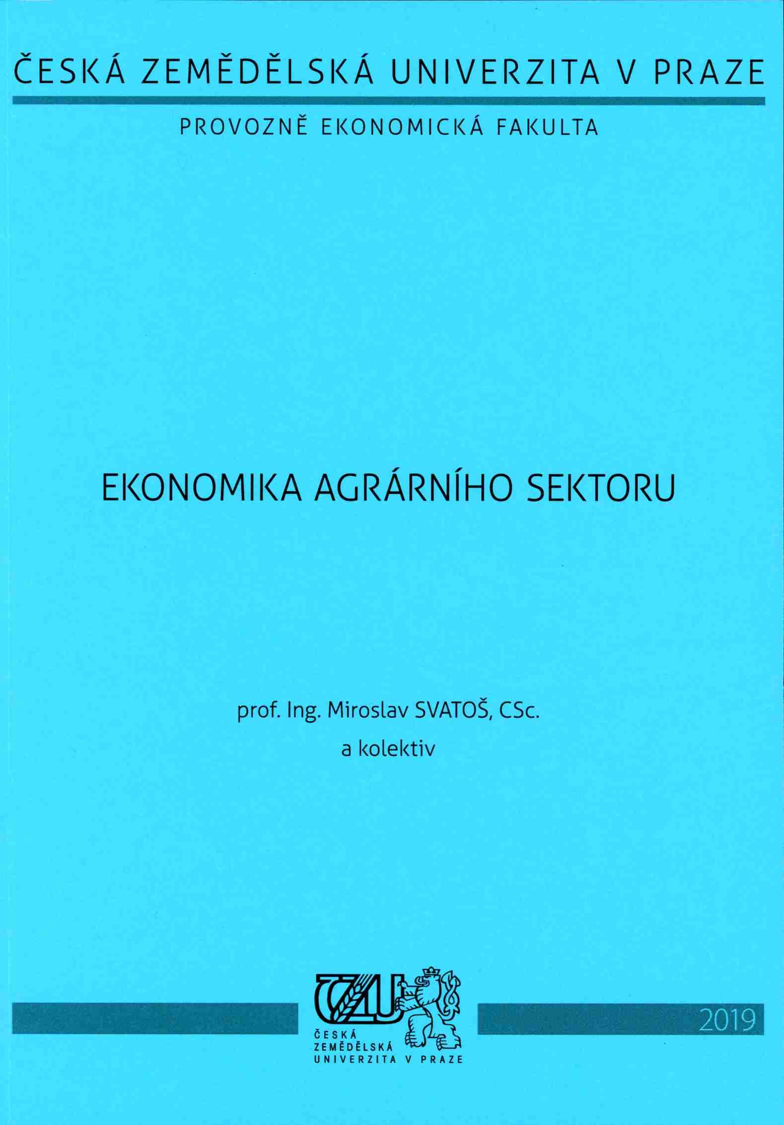 Ekonomika agrárního sektoru, 942