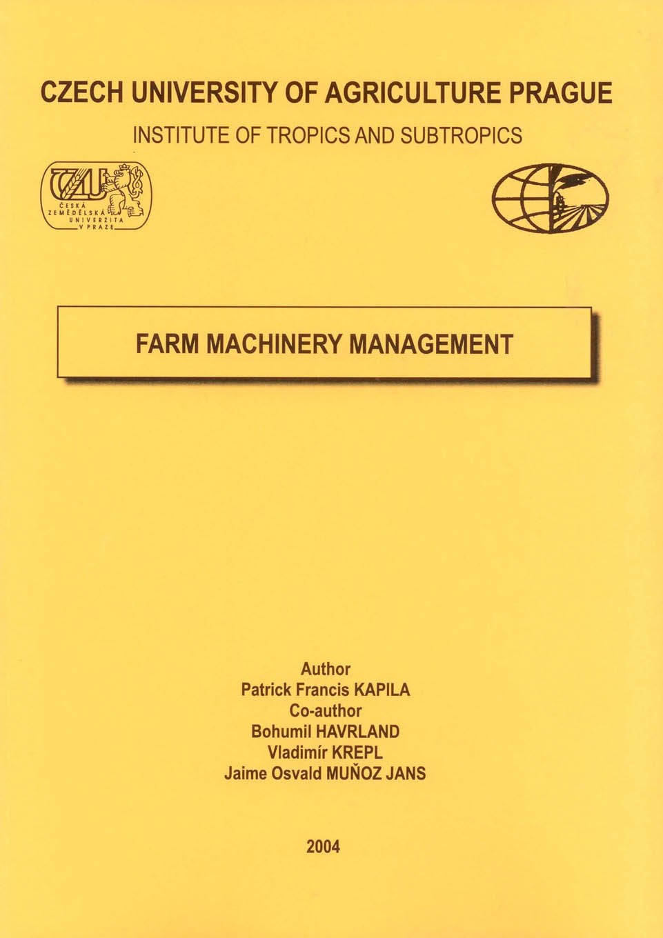 Farm Machinery Management