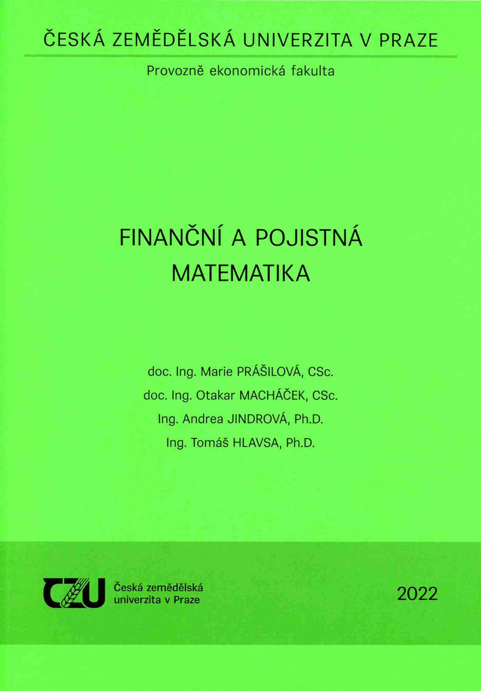 Finanční a pojistná matematika, 104