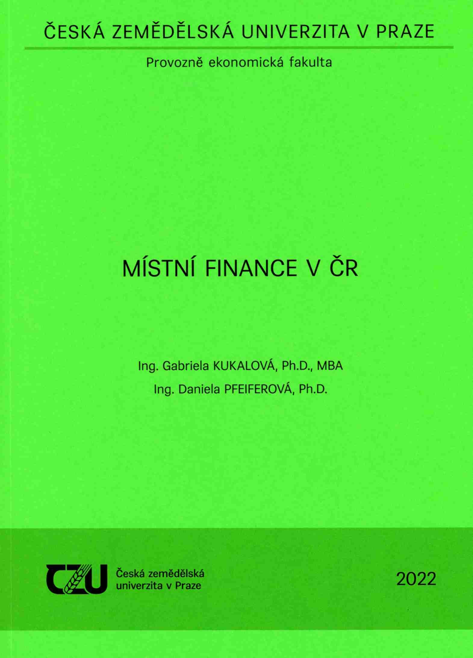 Místní finance v ČR