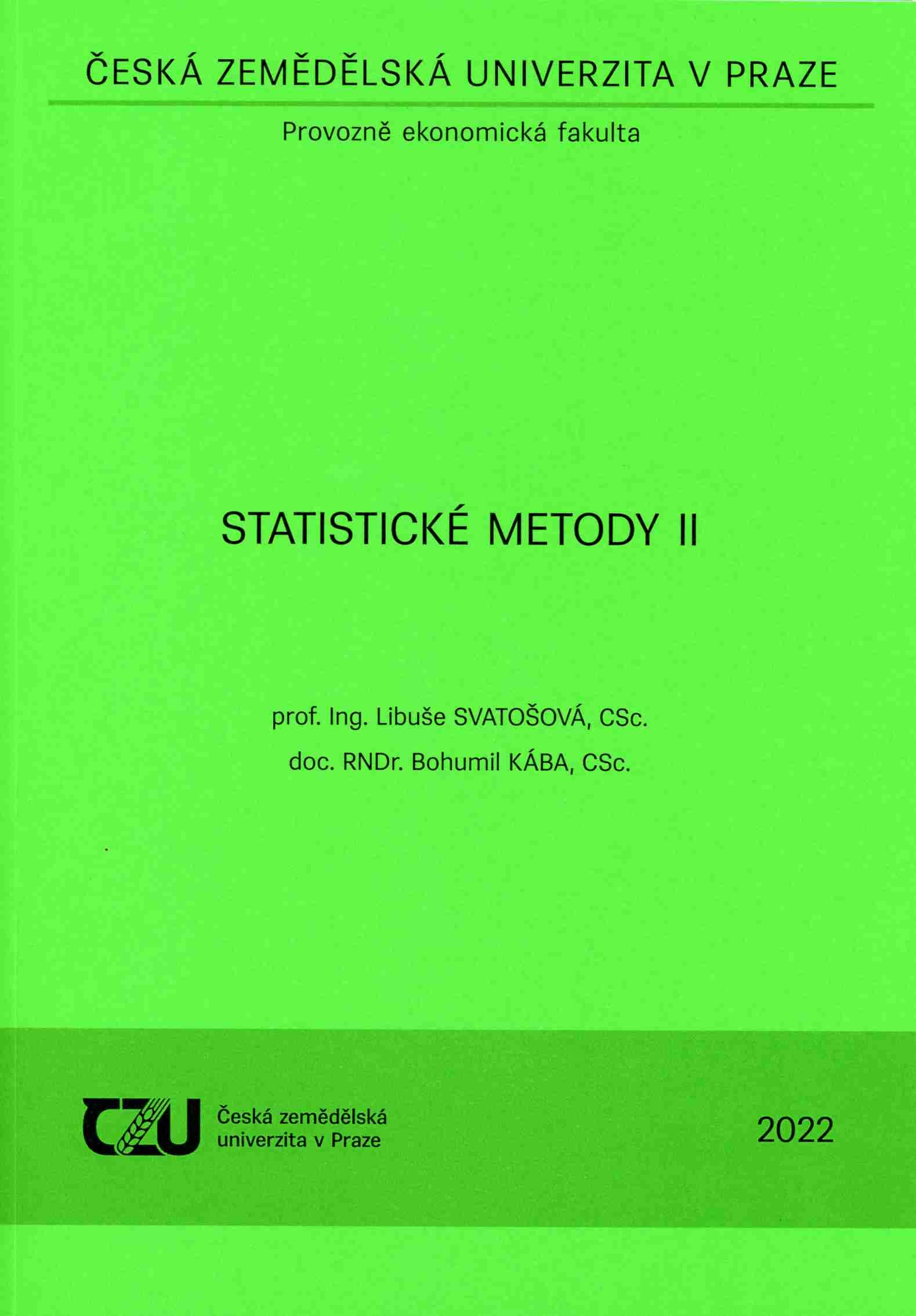 Statistické metody II, 872
