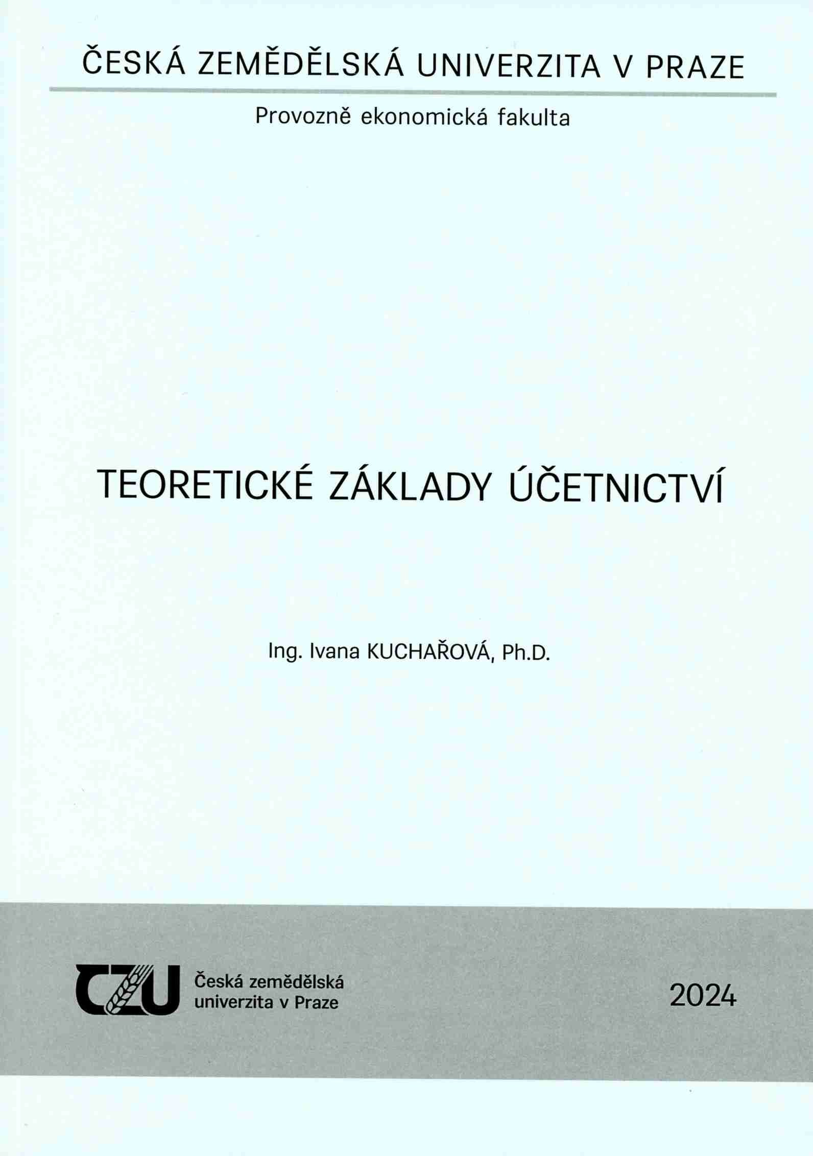 Teoretické základy účetnictví, 336