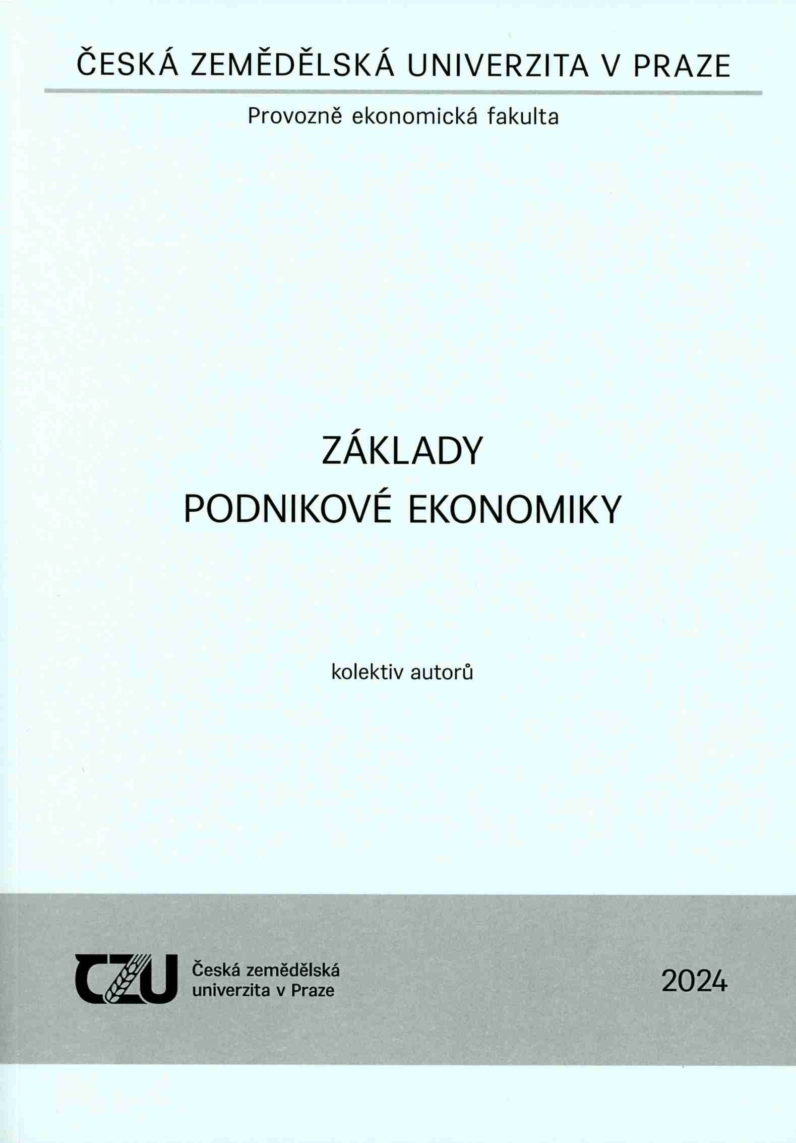 Základy podnikové ekonomiky, 723