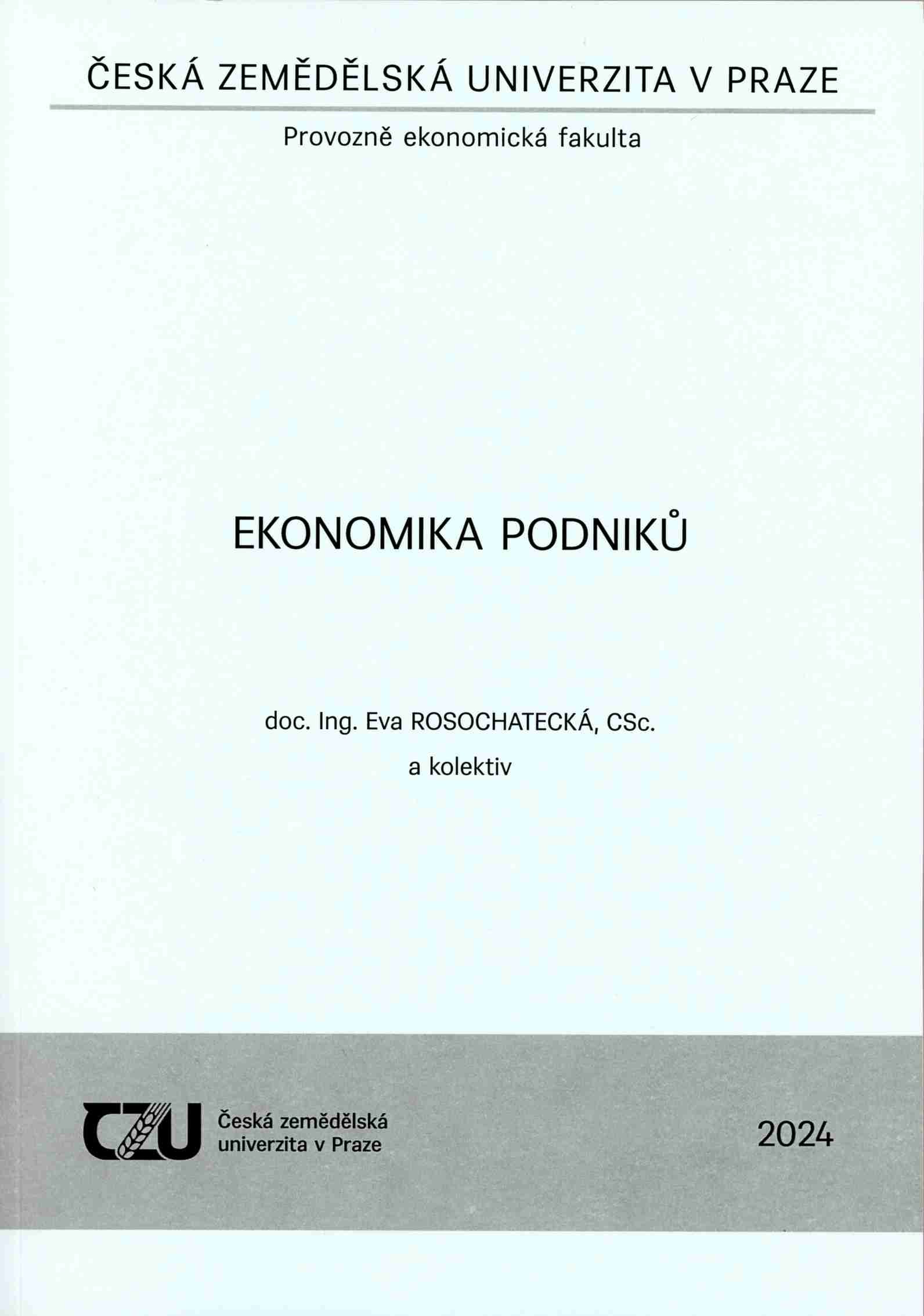 Ekonomika podniků (PAE, TF), 196