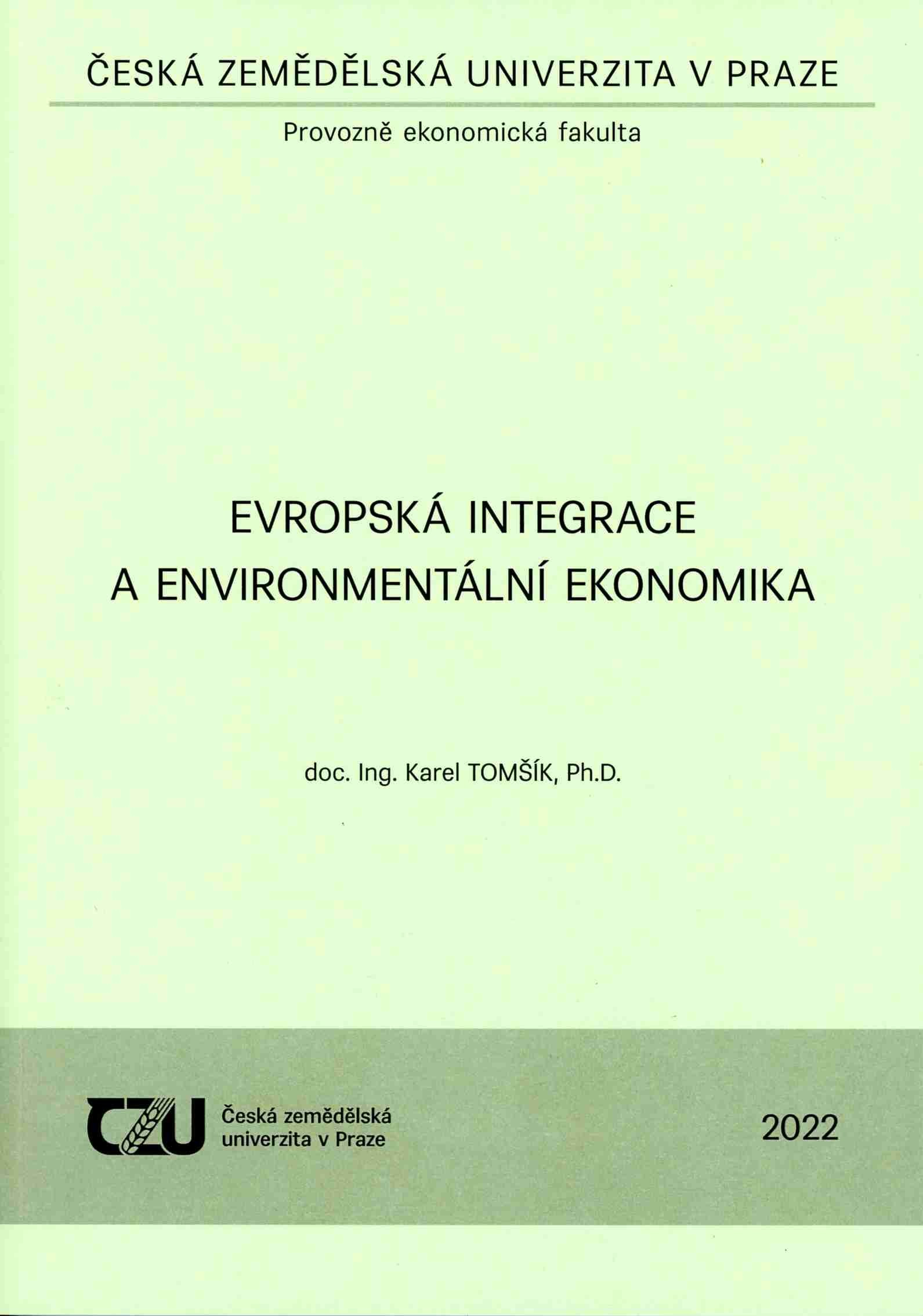 Evropská integrace a environmentální ekonomika, 239