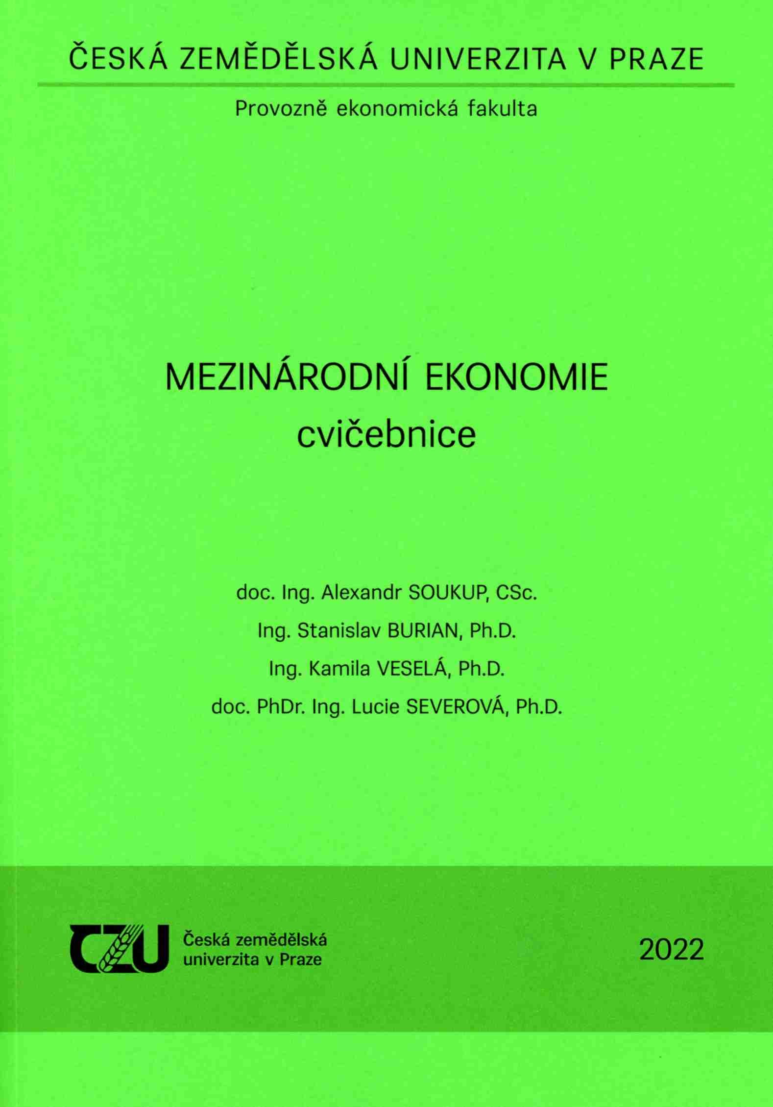 Mezinárodní ekonomie - cvičebnice, 178