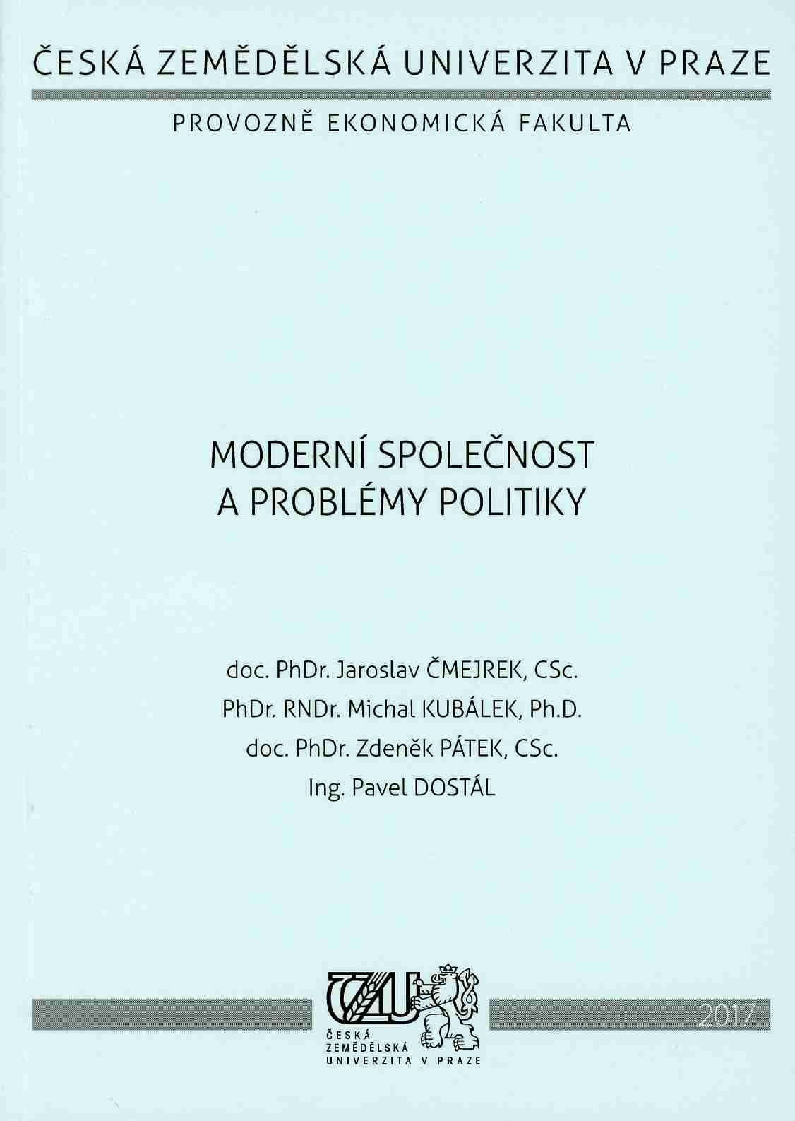 Moderní společnost a problémy politiky, 073