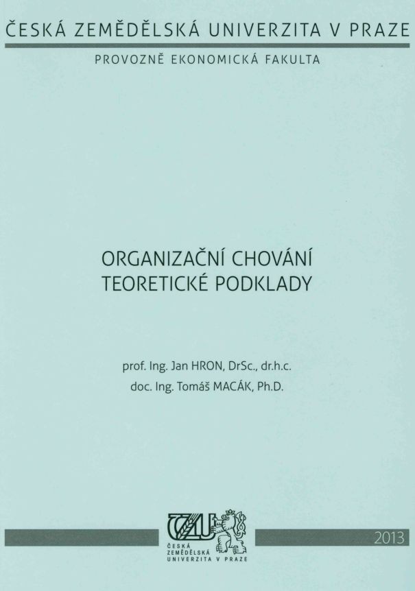 Organizační chování - teoretické podklady, 938